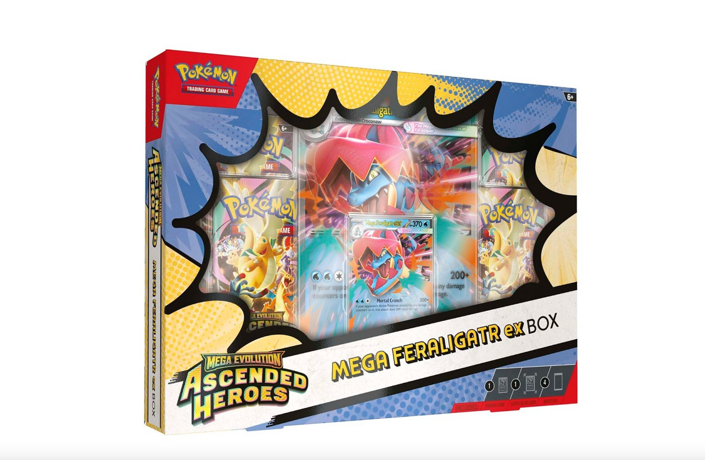 Pokémon Trading Card Game (TCG): Mega Evolution Ascended Heroes Mega Feraligatr ex Box