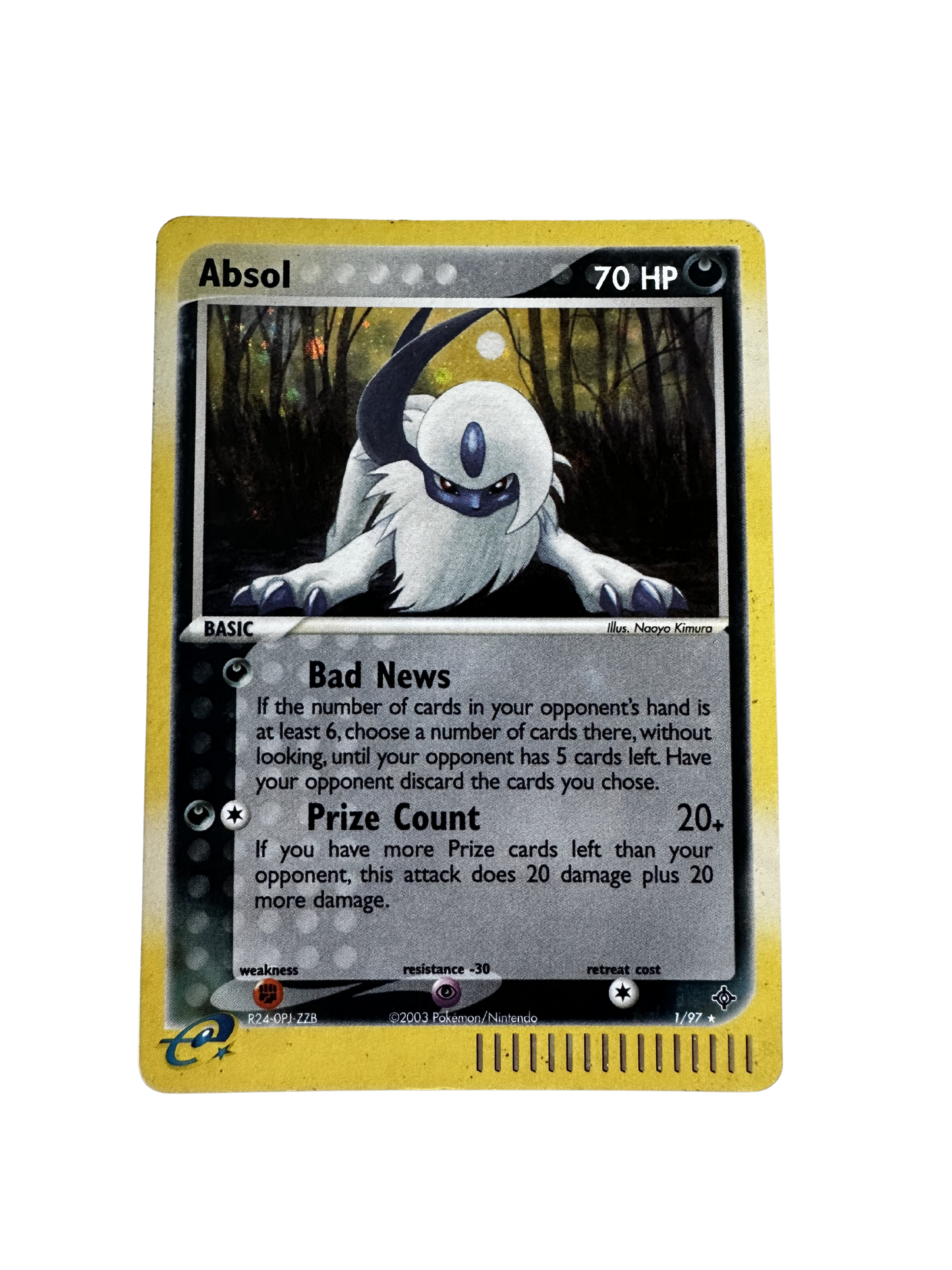 Absol (1/97) – EX Dragon Holo Rare – Pokémon Card