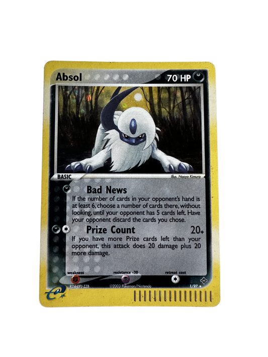 Absol (1/97) – EX Dragon Holo Rare – Pokémon Card