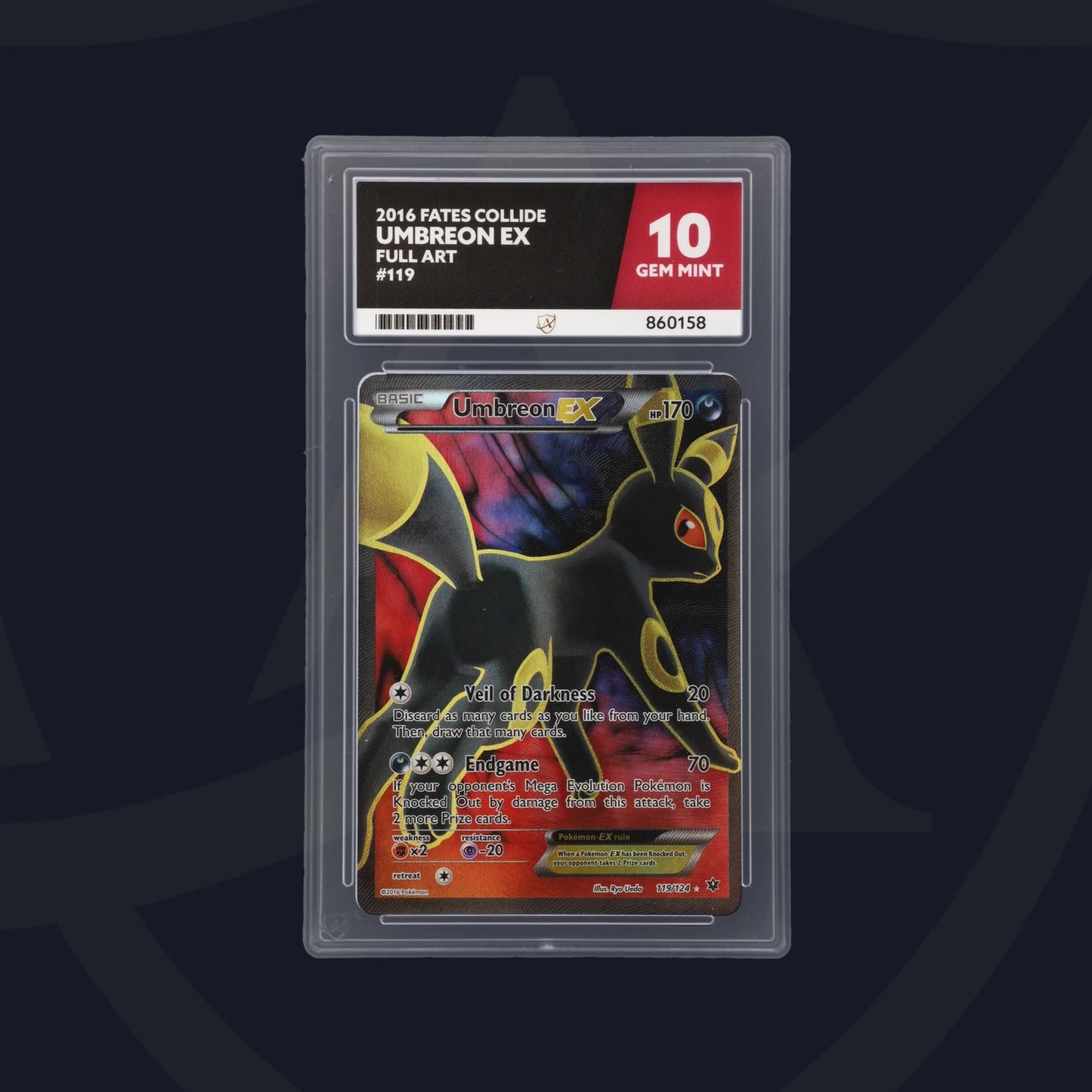 2016 - Umbreon EX - Fates Collide - 119/124 - Full Art ACE 10