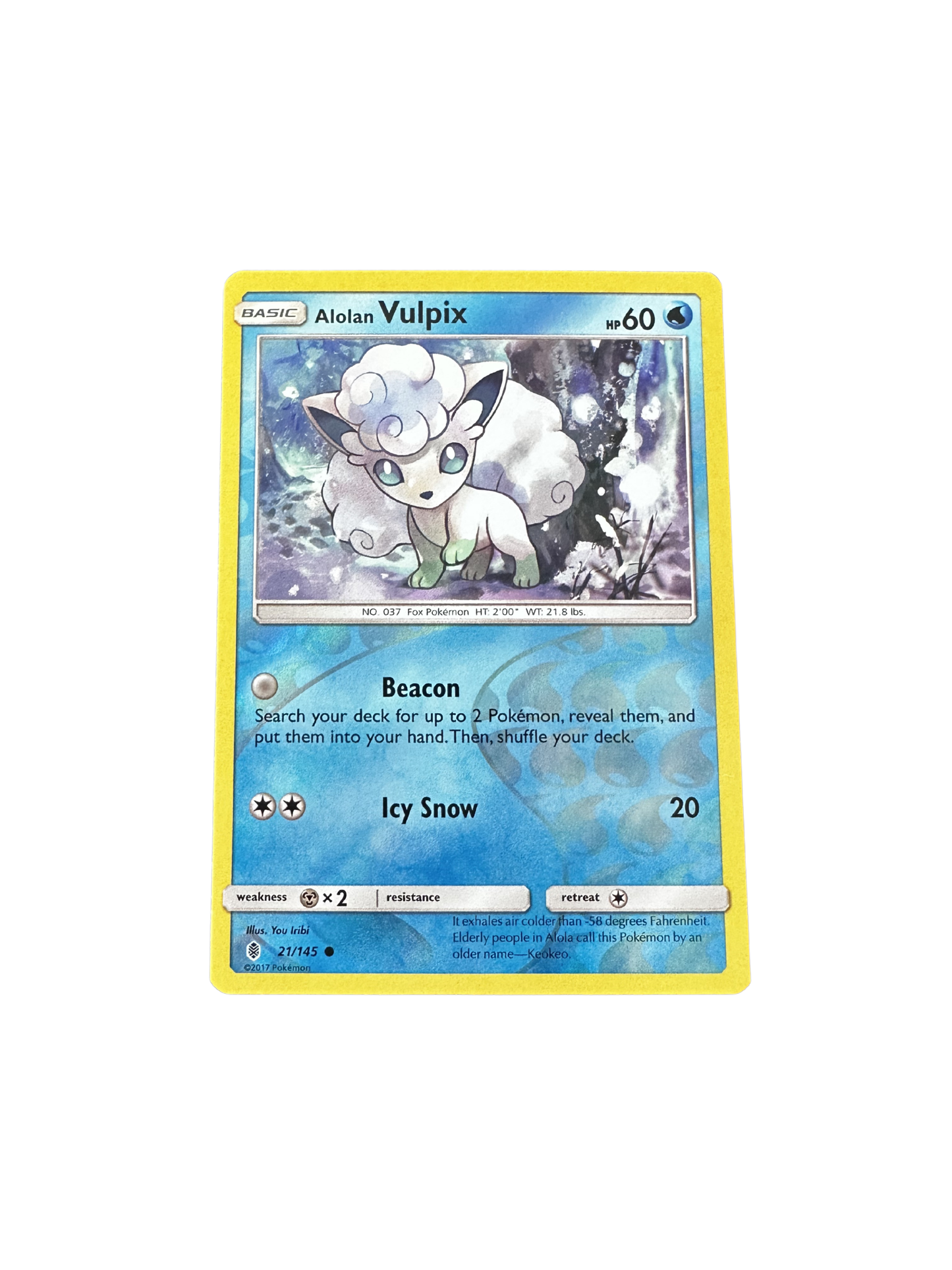 Alolan Vulpix (21/145) – Guardians Rising – Pokémon Card (reverse holo)