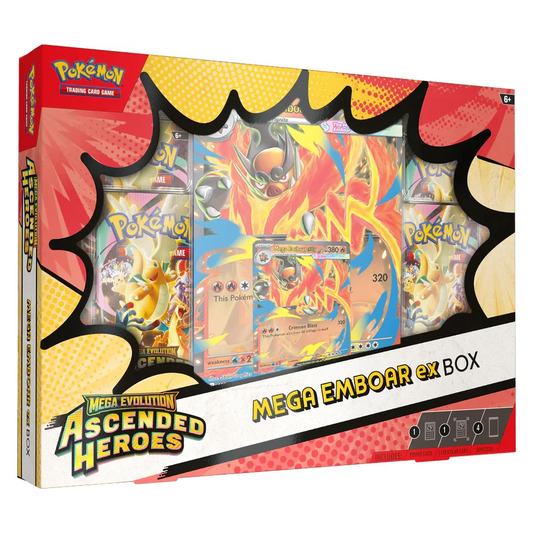 Pokemon TCG: Mega Evolution Ascended Heroes - Mega Emboar ex Box
